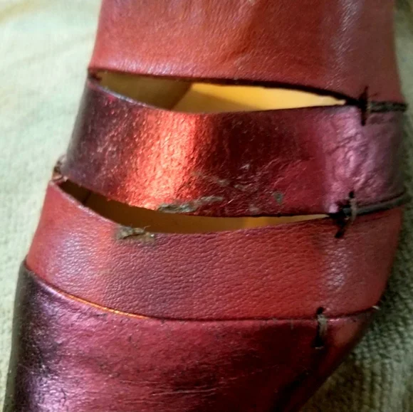 John Fluevog Red Maryjane's - Picture 7 of 10